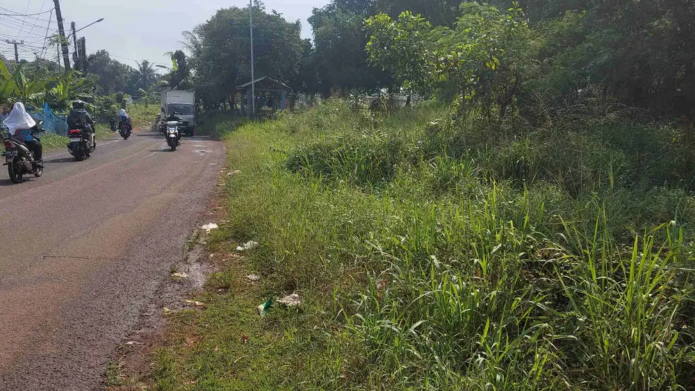Tanah datar nempel jalan raya pabuaran cikeas jual cepat