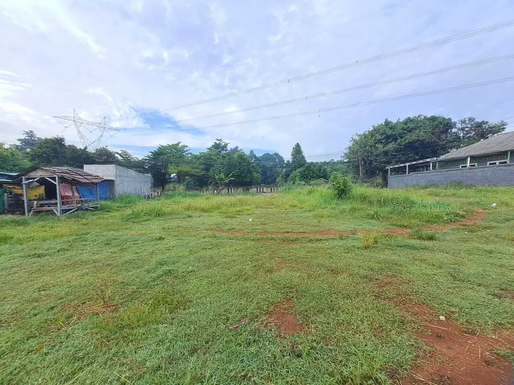 Tanah kavling pinggir jalan raya gunung sindur strategis