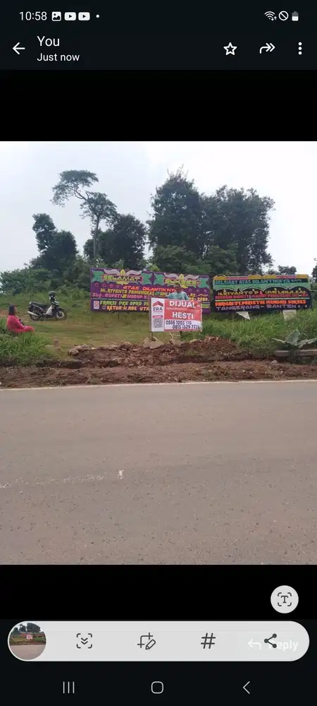 Dijual kavling tepi jalan Lampung cck buat usaha luas tanah 5430 m2