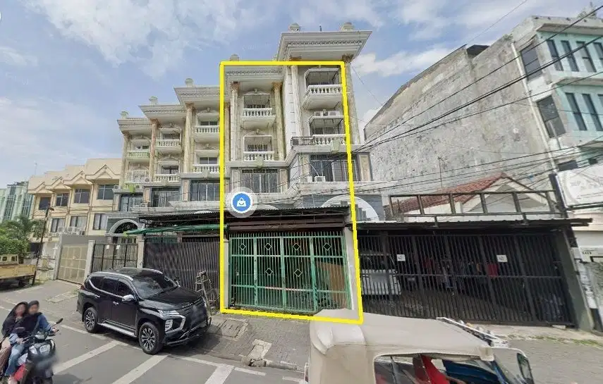 Ruko cocok kost Kramat Sentiong Jakpus 214m2  Utara n1079