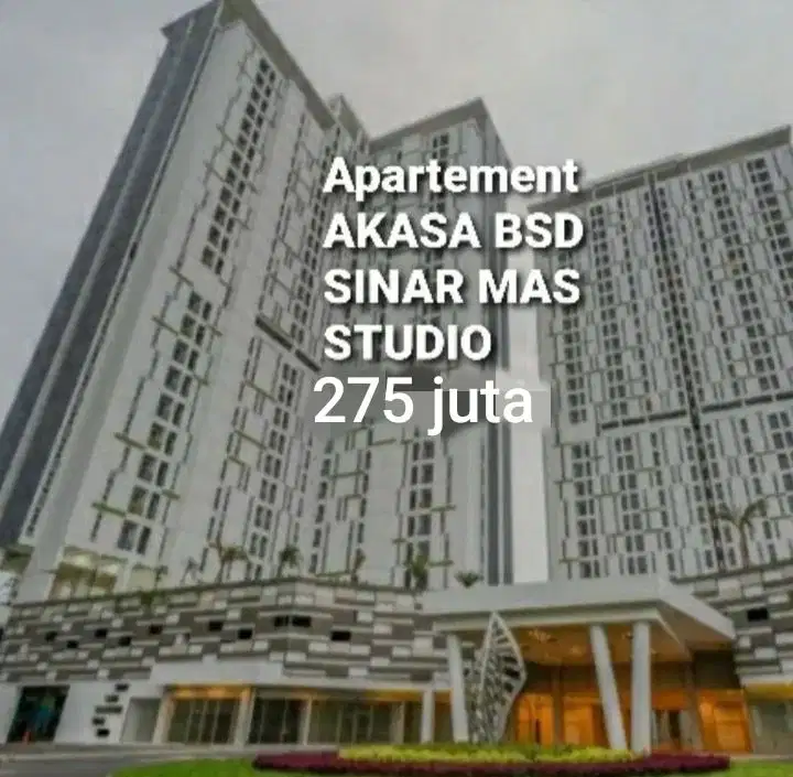 Apartment studio 275 juta AKASA BSD CITY