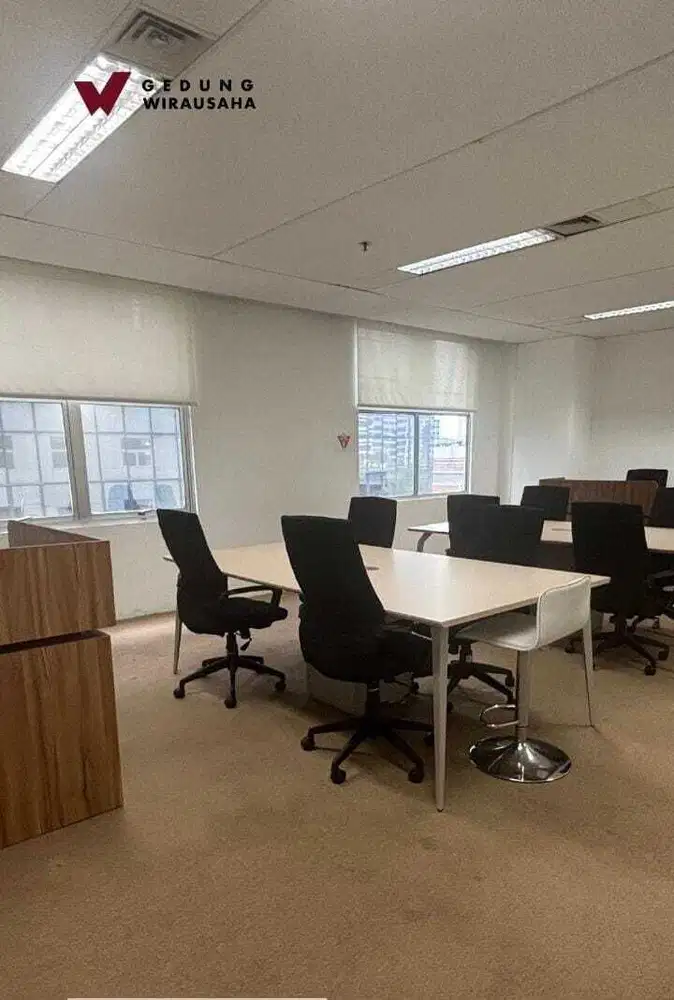 Sewa Kantor Minimalis 85 m2 di Gd. Wirausaha Kuningan, Siap Huni, Nego