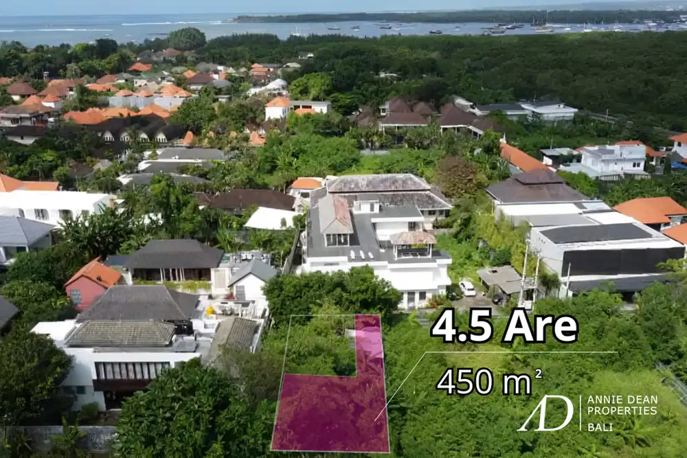 FREEHOLD LAND 450 SQUARE METERS IN PRIME LOCATION NEAR MERTASARI BEACH