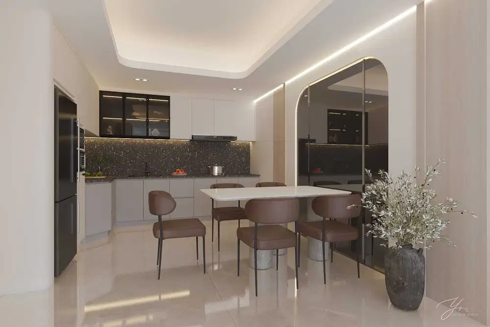 Apartment Podomoro 3BR Baru Posisi Hook Dengan 100% Full Furnished New