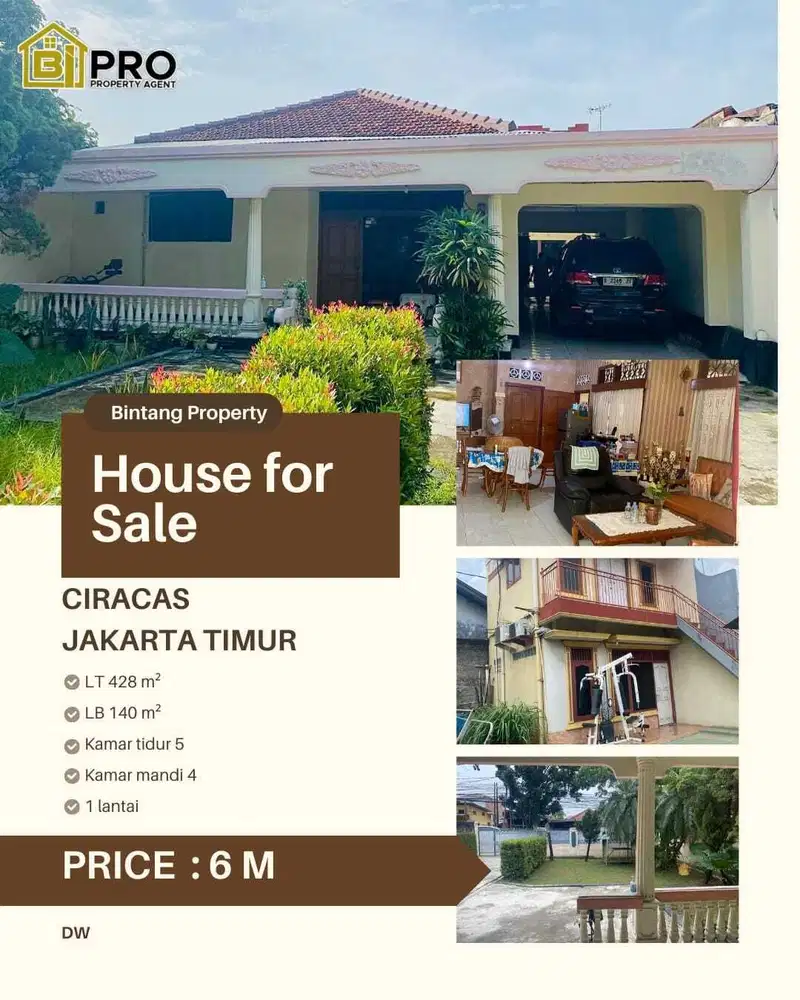 Ciracas, Jakarta Timur, luas, asri, harga terbaik