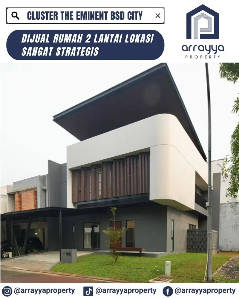 RUMAH MEWAH 2 LANTAI CLUSTER THE EMINENT BSD ,MRB62,