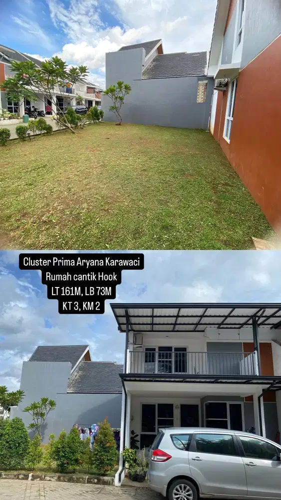 RUMAH HOOK CANTIK ARYANA XTRA TANAH LUAS SAMPING