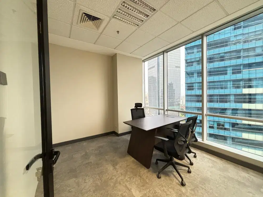 SEWA KANTOR DI JAKARTA MENARA SUN LIFE 160M2 FURNISH 238K NEGO