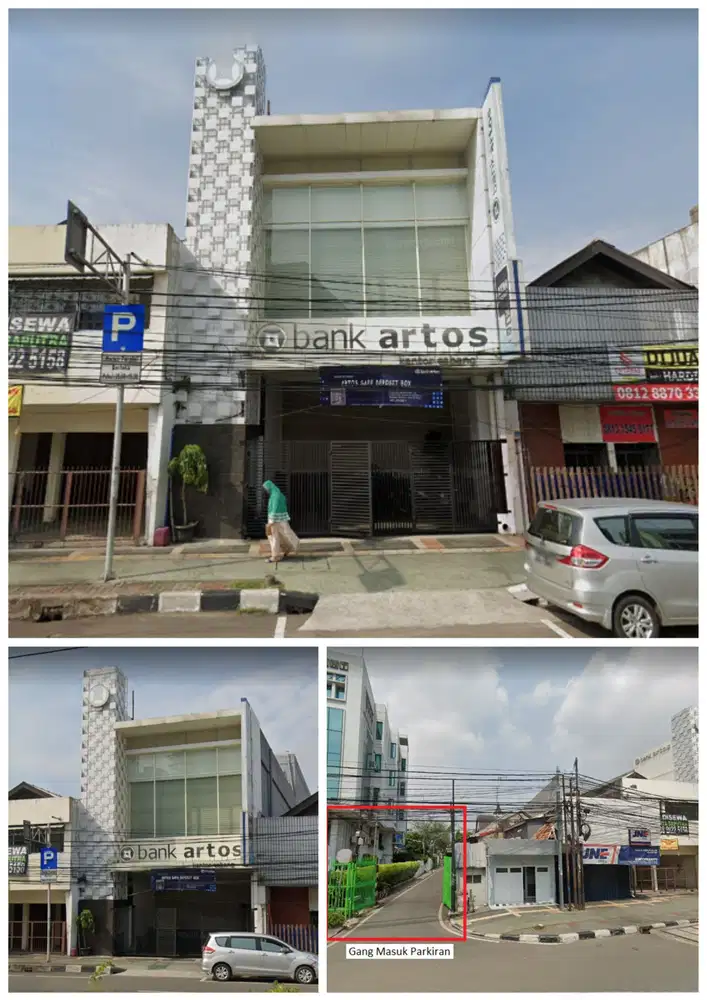 Sewa Gedung Kantor 4 Lantai ex Bank di Suryopranoto LB 1200m2