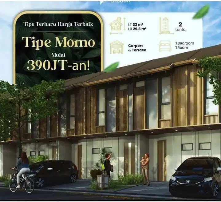 Rumah  2 Lantai Murah Lokasi BSD Cluster Springhill Yume Lagoon