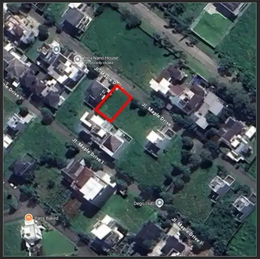 Dijual Tanah uk 10x20m di Cluster Santorini By Rumah Chinida (Jb)