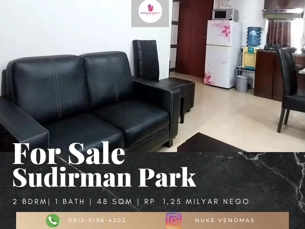 Dijual Apartement Sudirman Park 2 BR Furnished Bagus Mid Floor