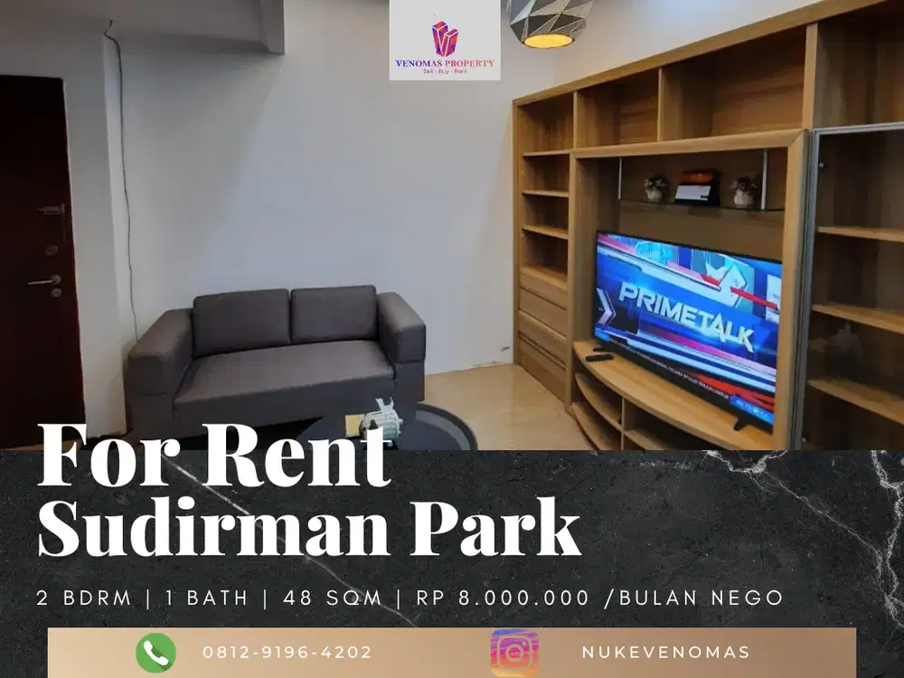 Disewakan Apartement Sudirman Park 2BR Full Furnished High Floor