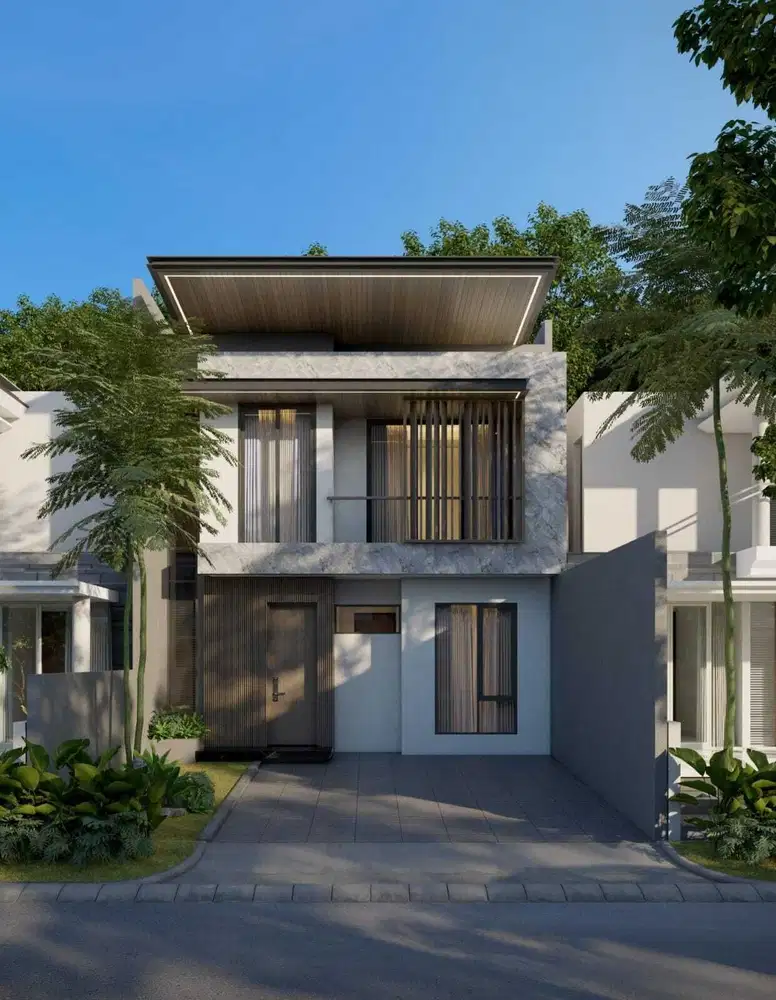 New Gress Modern Minimalis Manyar dekat dengan jalan Raya Manyar