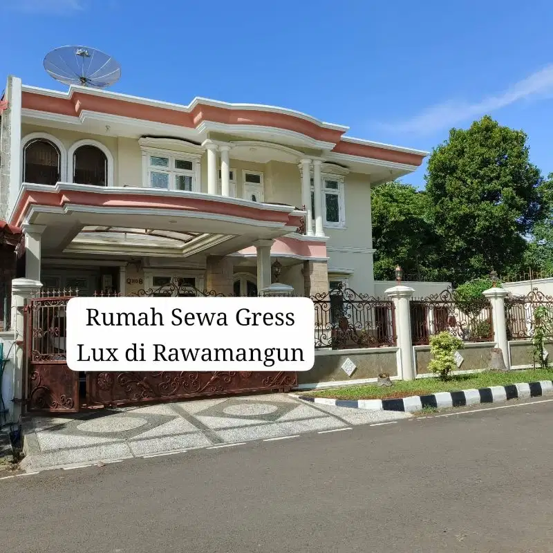 disewakan rumah mewah di rawamangun furnished