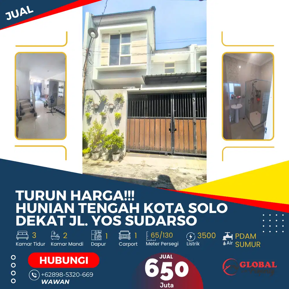 Turun Harga    Hunian Murah Kratonan Dekat Singosaren