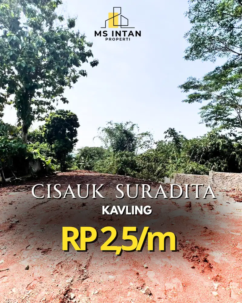 DIJUAL CEPAT  Tanah di Suradita Cisauk dekat Stasiun Cisauk