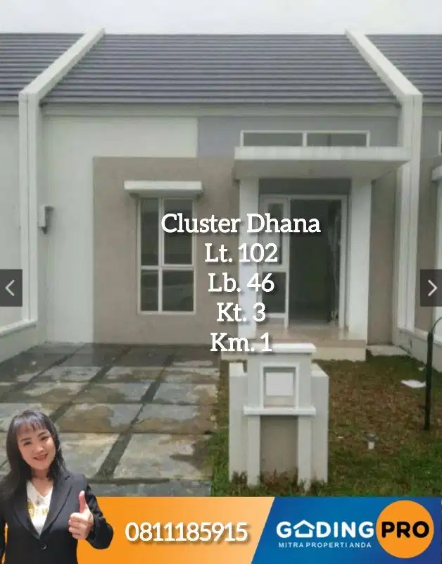 Murah Banget Cluster Dhana Lt. 6x17 Suvarna Cikupa Tangerang