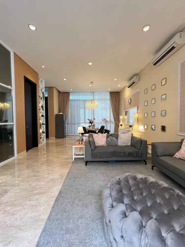 Rumah Golf Island PIK Chopin Uk 10x20 3lt Furnished Hrg 11M Nego