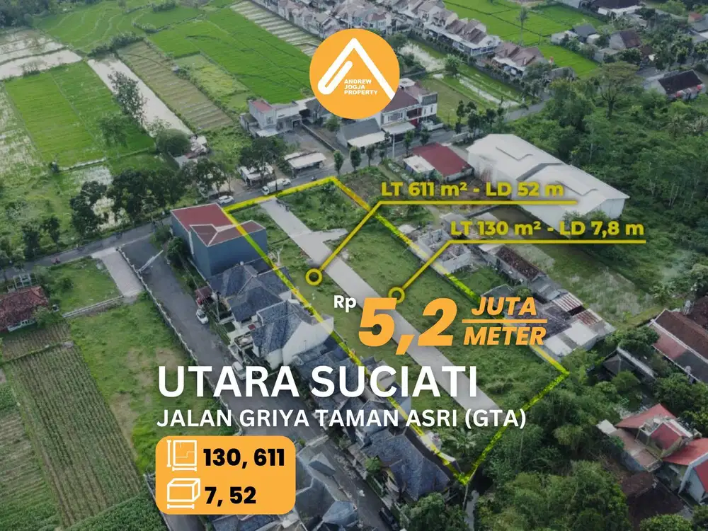 Jual Tanah Dekat SCH sebelah Utara Masjid Suciati Akses Mudah