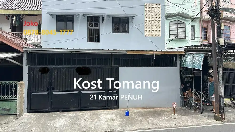 Rumah Kost 21 Kamar PENUH dkt Kampus Untar, Tomang, Jakarta Barat