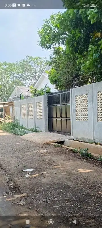 di jual tanah sudah di pagertembok& macam tanaman