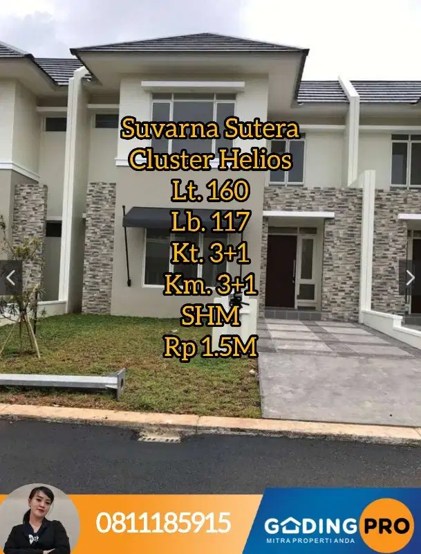 Murah Rumah 2 Lantai Helios Suvarna Lavon Cikupa Tangerang