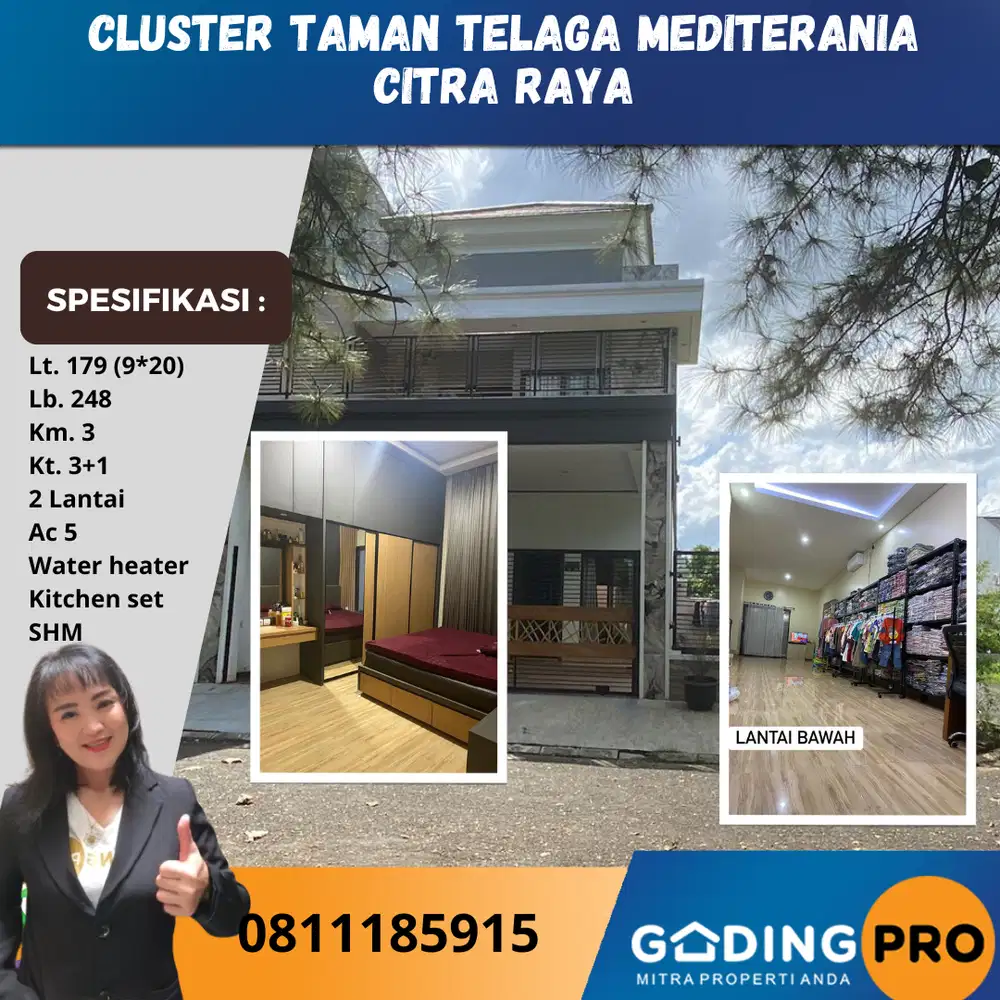 Jual Cluster Taman Telaga Mediterania Citra Raya Cikupa Tangerang