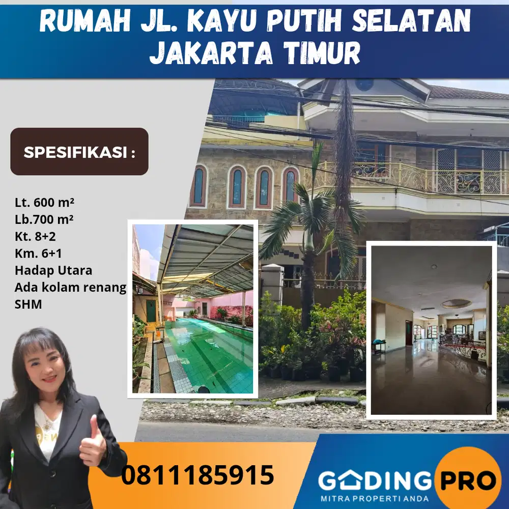 Jual Cepat Rumah Di Jl. Kayu Putih Selatan Pulo Gadung Jakarta Timur