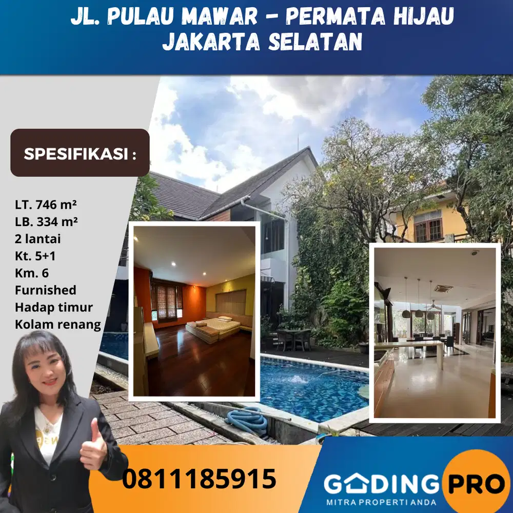 Rumah Di Jl. pulo Mawar Permata Hijau Grogol Utara Jakarta Selatan