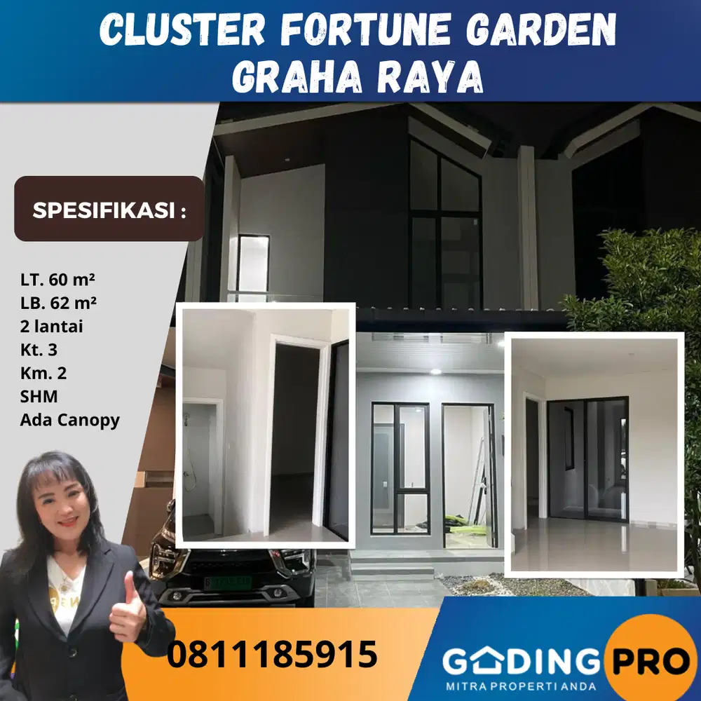 Rumah Dijual Di Fortune Garden Graha Raya Bintaro Tangerang Selatan