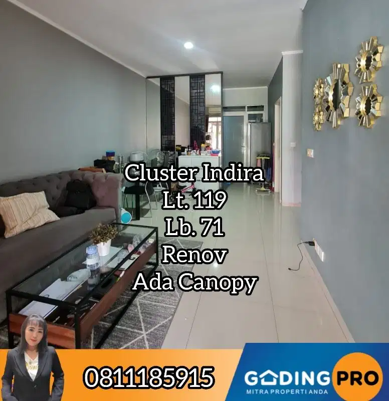 Rumah Renov Ada Canopy Indira Lt. 119 Suvarna Tangerang