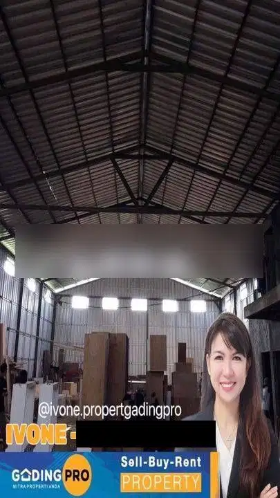 Gudang Legok Kemuning Murah 600 Meter Eks Furniture