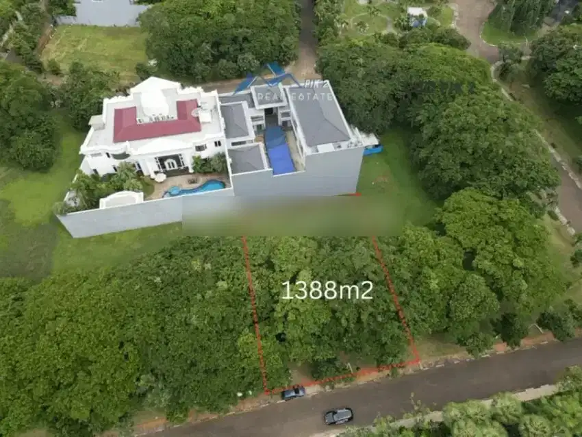 Kavling Pik Taman Golf Timur Luas 1388m2 Hrg 60jt/m2