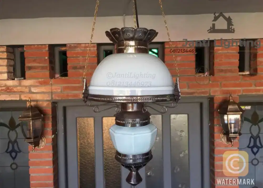 Lampu Hias Gantung Antik kuningan