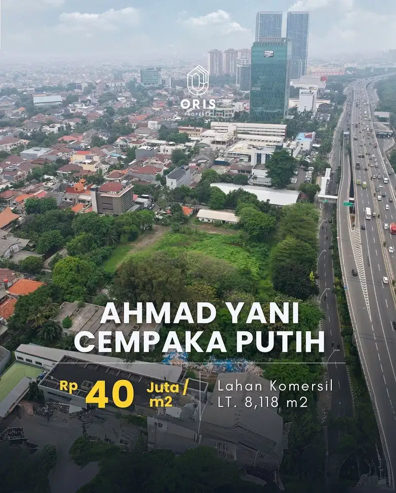 For Sale Lahan Komersil, Lokasi Strategis & Dekat ke Tol Gate