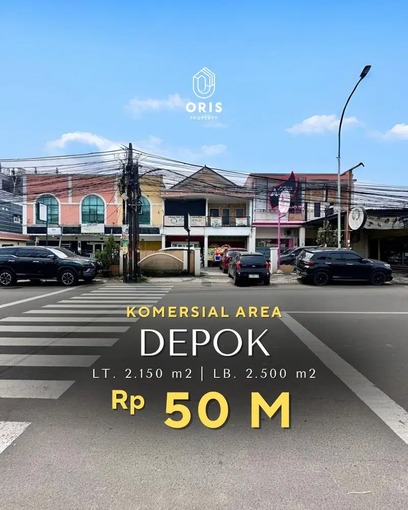 For Sale Komersil Area Dekat Ke UI & Tol Cinere - Jagorawi