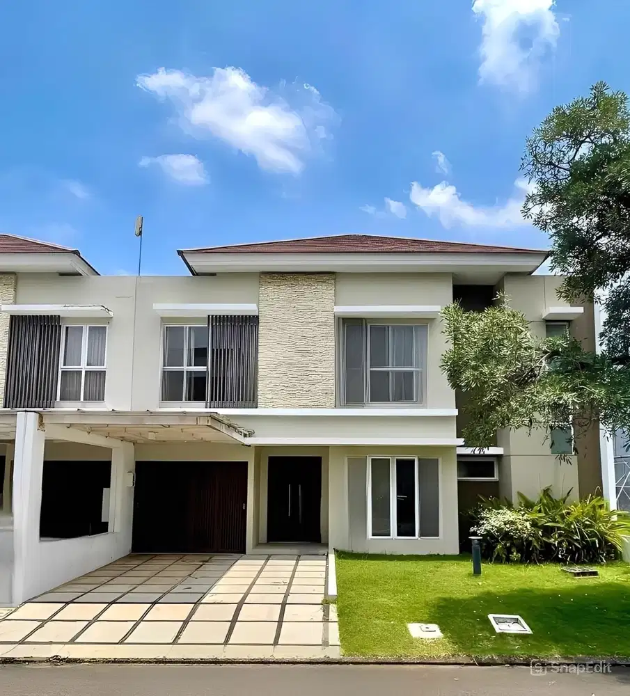 Rumah 2lt luas 12x14 294m 5KT Cluster Dbanyan JGC Jakarta Garden City