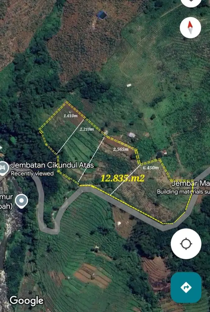 DIJUAL TANAH DI PUNCAK, CIPANAS,  JAWA BARAT