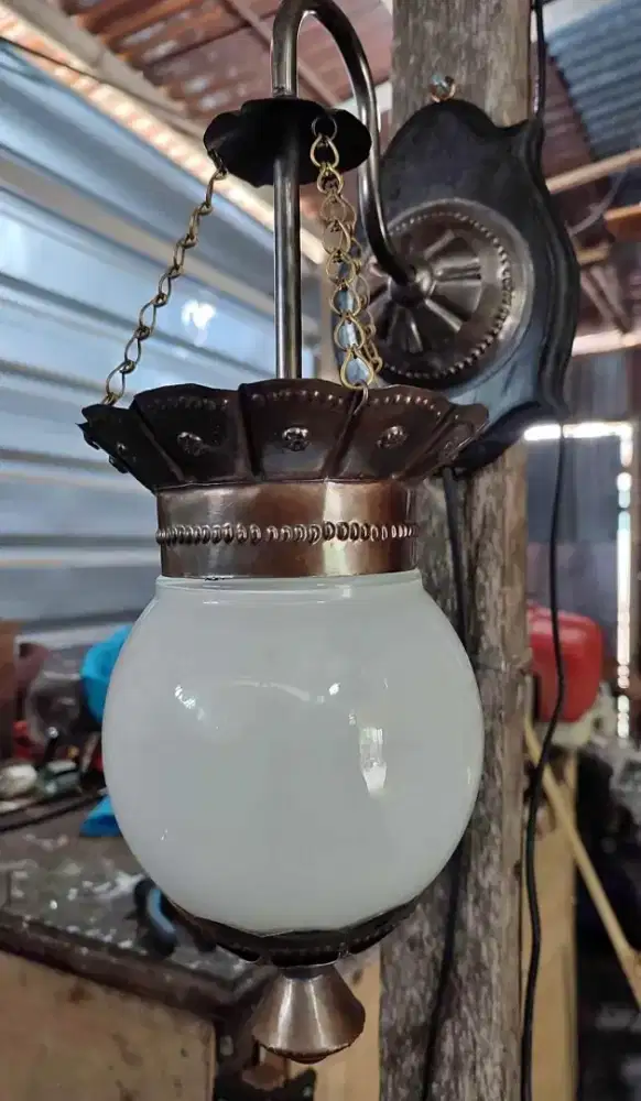 Lampu hias Dinding Pendopo Lampu Tempel antik Joglo