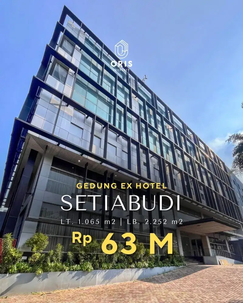 For Sale Gedung 5 Lantai Ex Hotel Unfurnished & Hadap Utara