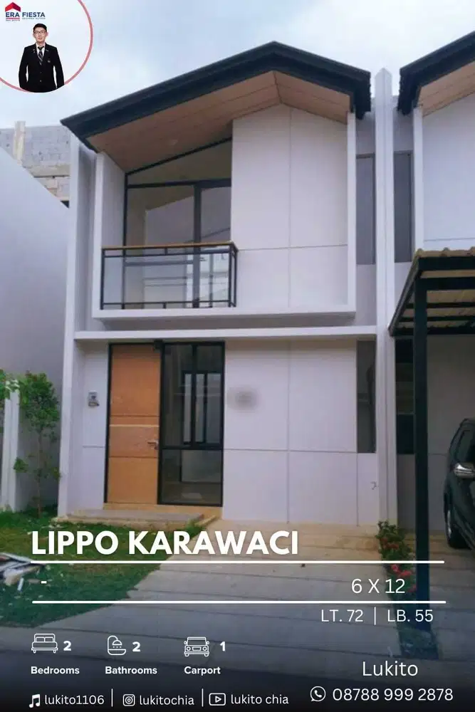 Dijual Cepat Rumah Baru Semi Furnished Siap Huni di Lippo Karawaci