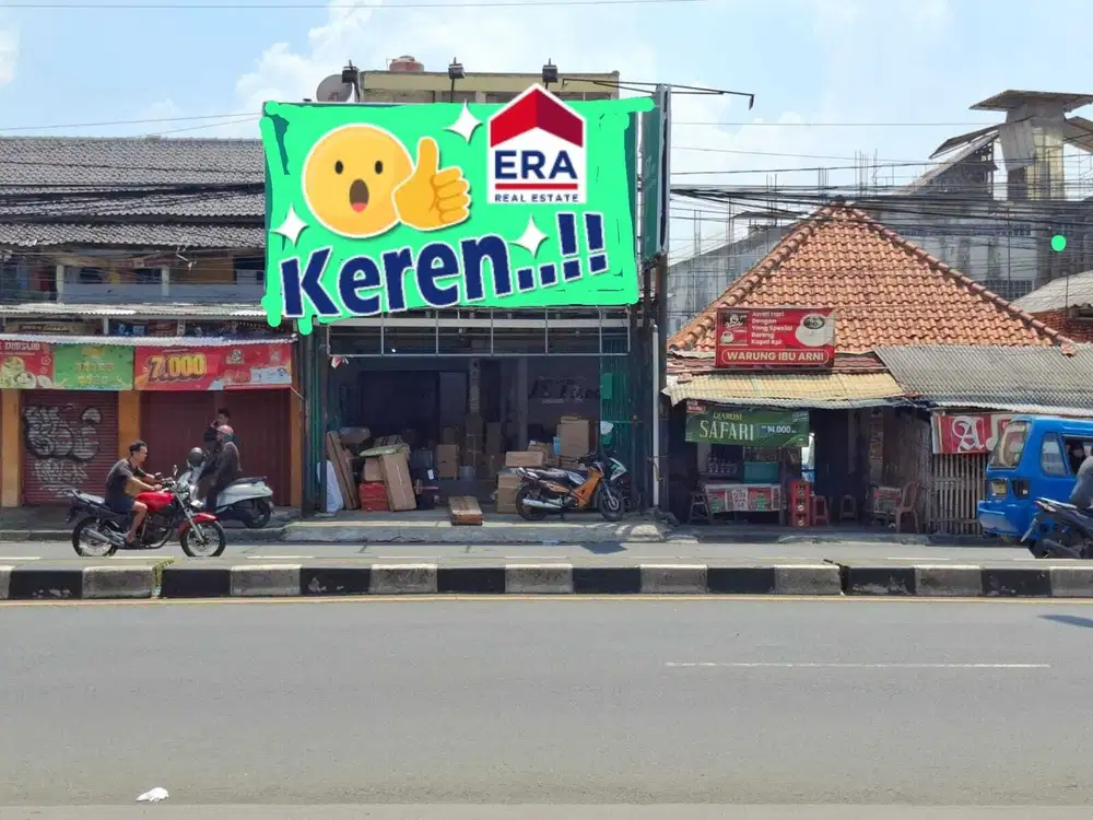 Ruang usaha perlu renov 200m Jl. RAya Bogor depan Mall  Cibinong Bogor