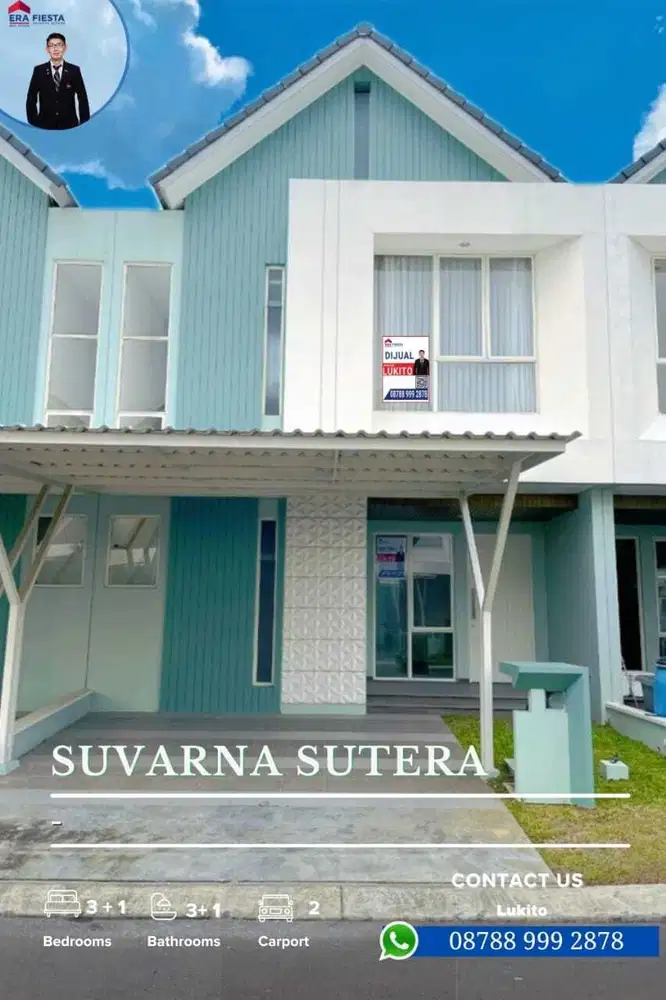 Disewakan Rumah Cantik Semi Furnish Siap Huni di Suvarna Sutera