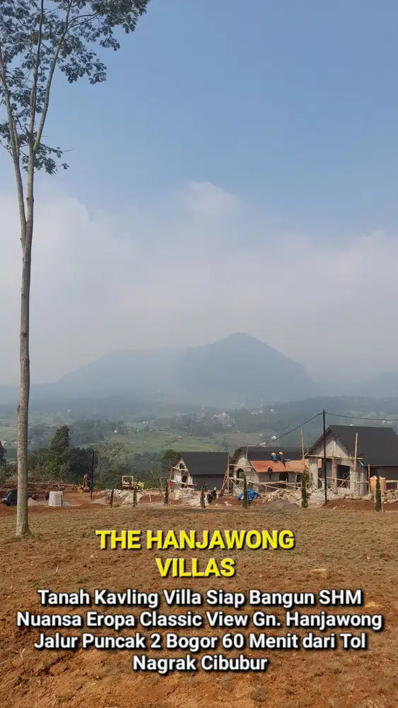 Tanah Kavling Villa Siap Bangun SHM Zona Kuning Jalur Puncak 2 Bogor Dekat Jakarta 90 Menit dari TOL Nagrak Kota Wisata Cibubur Cileungsi