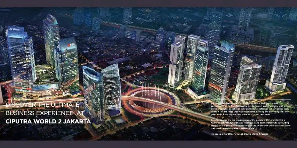 Kantor Ciputra World Jakarta 2 luas 1400 m2 (1 lantai)
