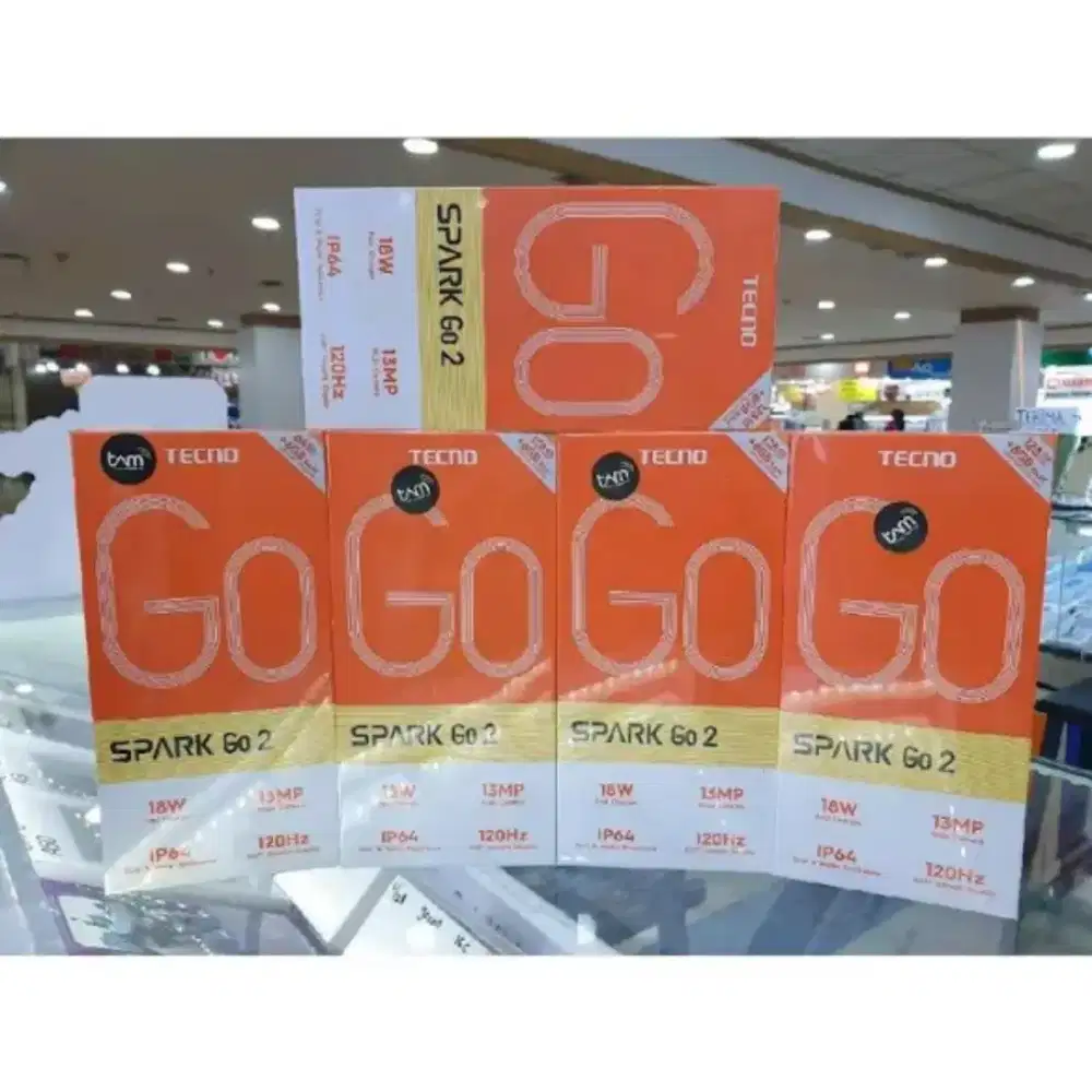 TECNO SPARK GO 2 4/64-128 BARU ORIGINAL GARANSI RESMI 1 THN