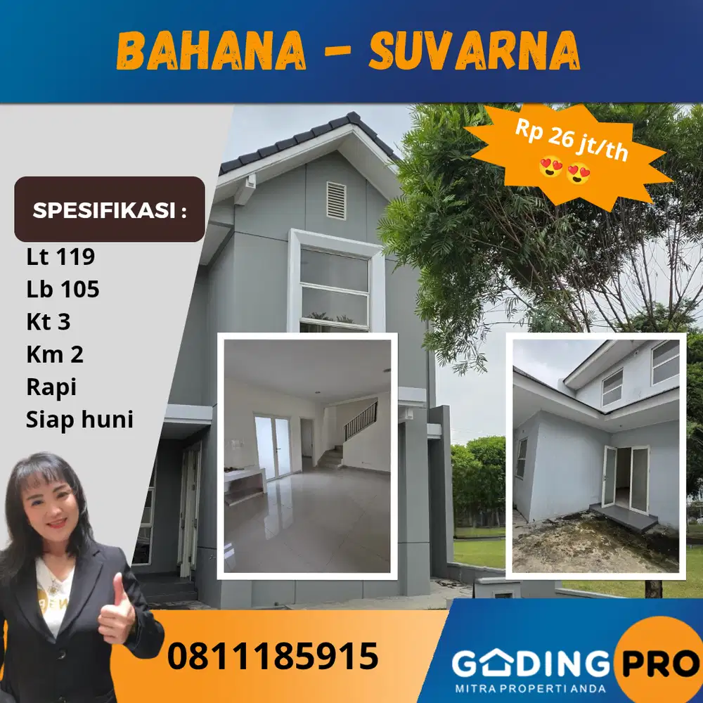Rumah Siap Huni Bahana Lt. 7x17 Suvarna Lavon Cikupa Tangerang