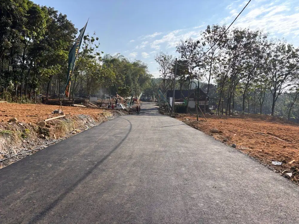 Tanah Kavling Murah SHM Zona Kuning Siap Bangun View Gunung Hanjawong 500 MDPL Udara Sejuk Segar Dekat 90 Menit dari TOL Nagrak Kota Wisata Cibubur