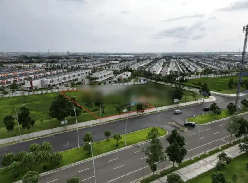 Kavling Komersil Pik2 Jalan Boulevard Luas 1983m2 Hrg 32jt/m2